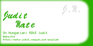 judit mate business card
