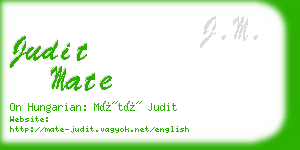 judit mate business card
